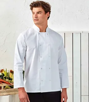 Long Sleeved Chef's Jacket with Press Studs - Banksford