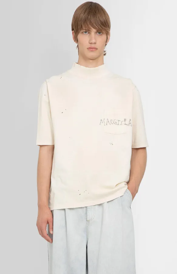 Maison Margiela  |Cotton Short Sleeves Logo Designers T-Shirts