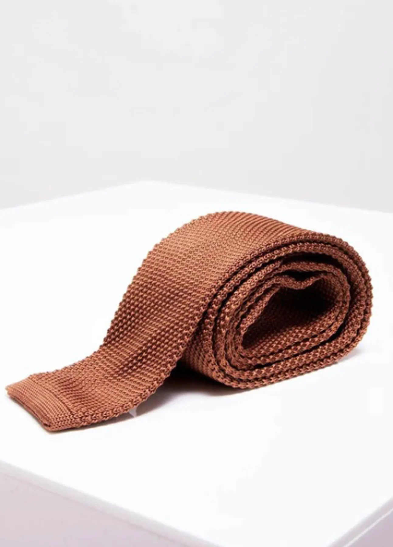 Marc Darcy Rust Smart Knitted Tie