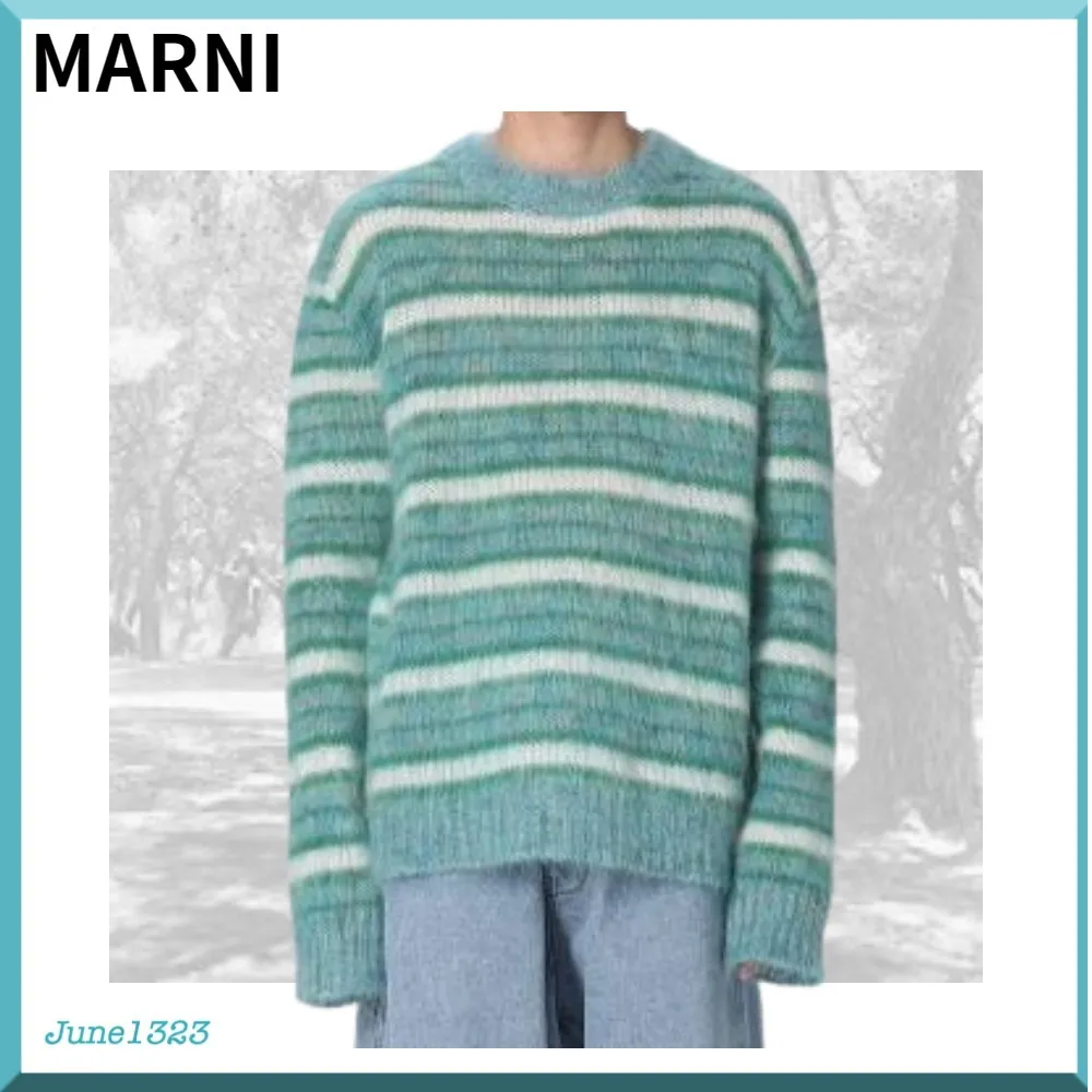 MARNI  |Unisex Street Style Plain Logo Designers Sweaters