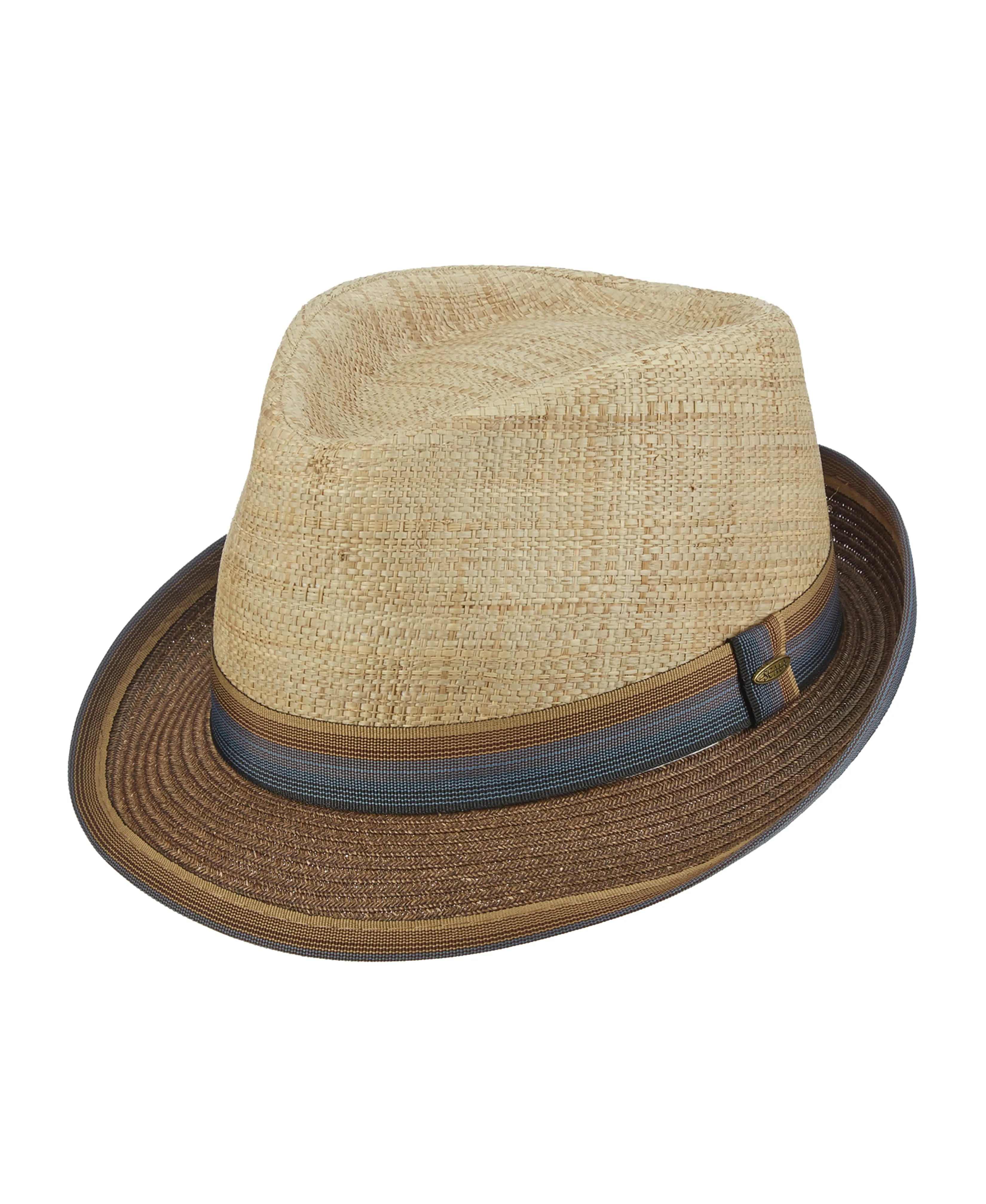 Matte Raffia Fedora With Paper Braid Brim