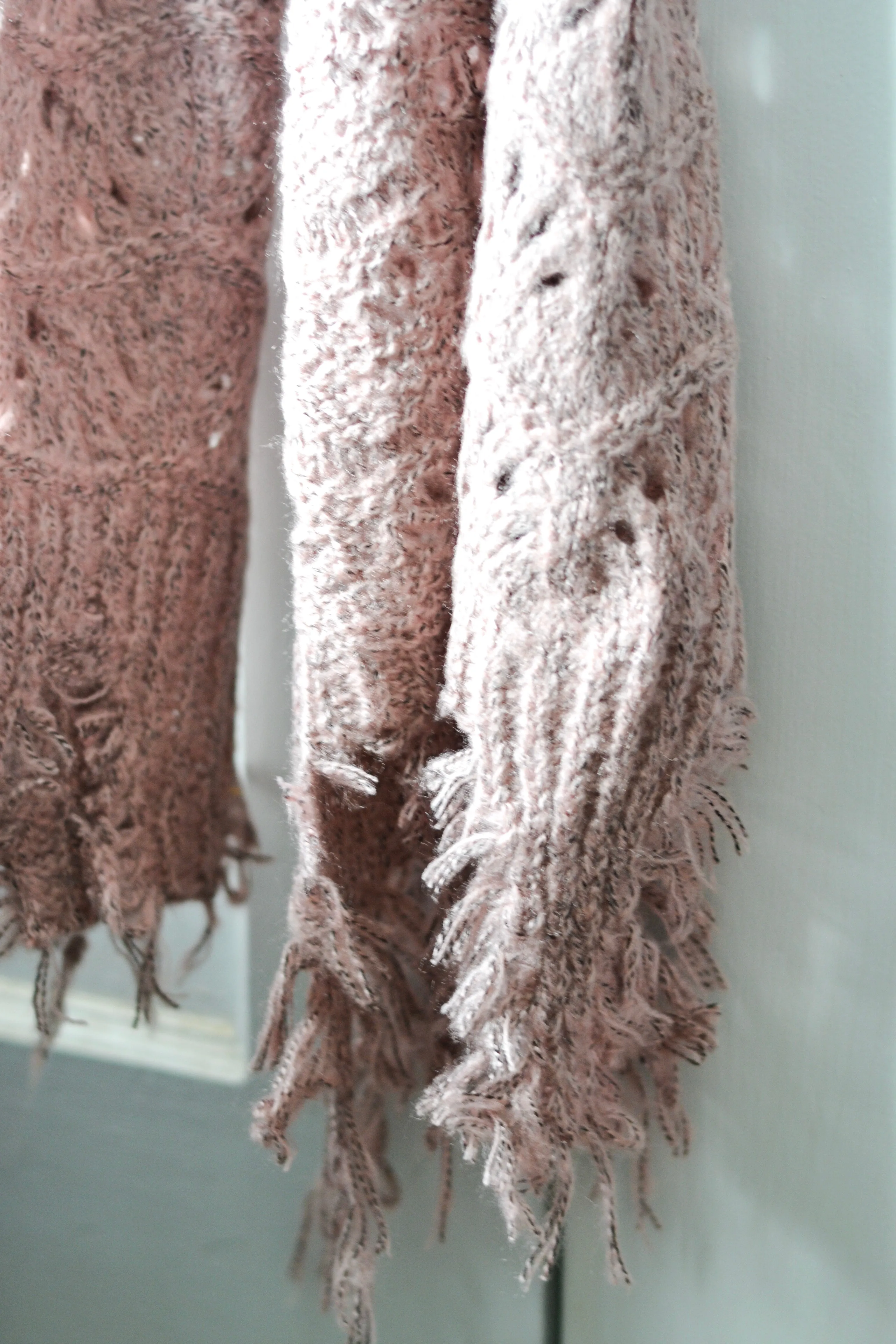 Mauve Knit Scarf