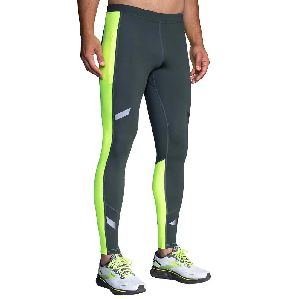 Men's Run Visible Thermal Tight - Asphalt/Nightlife