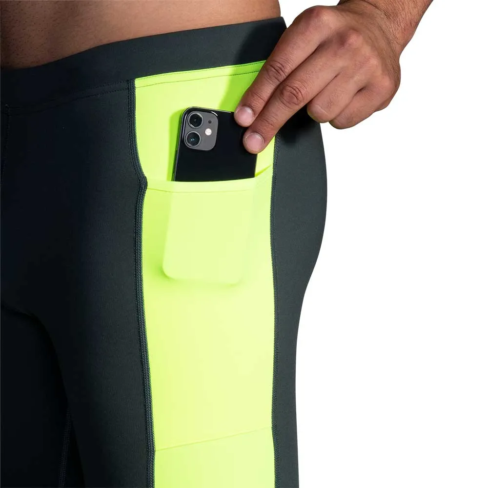 Men's Run Visible Thermal Tight - Asphalt/Nightlife