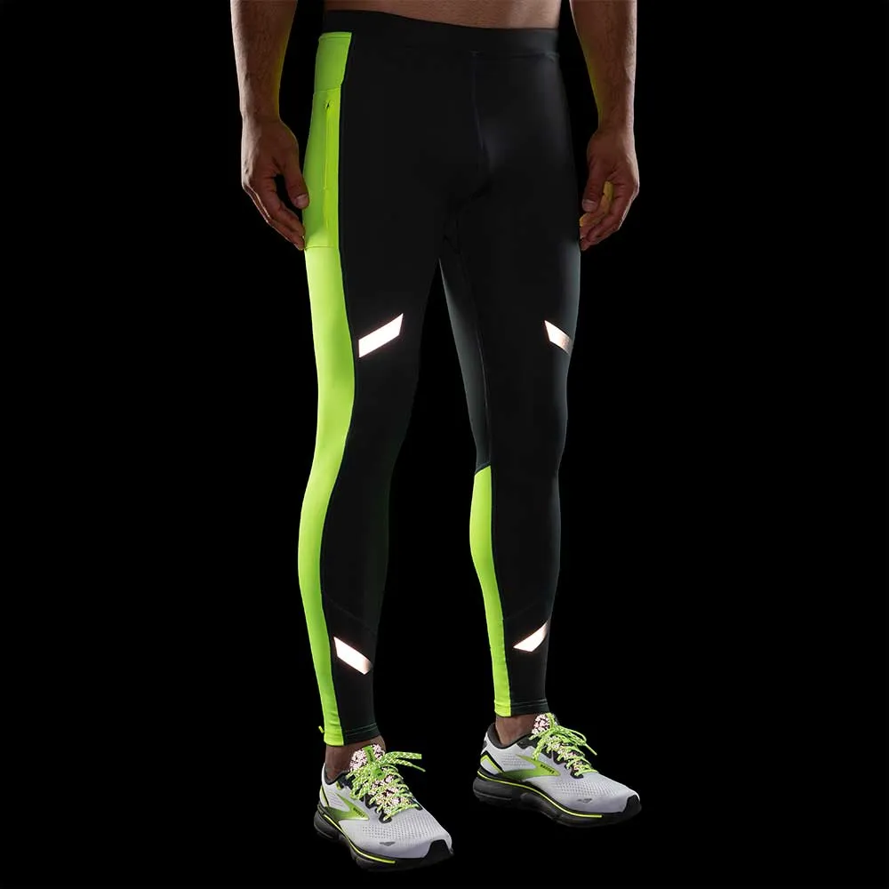 Men's Run Visible Thermal Tight - Asphalt/Nightlife