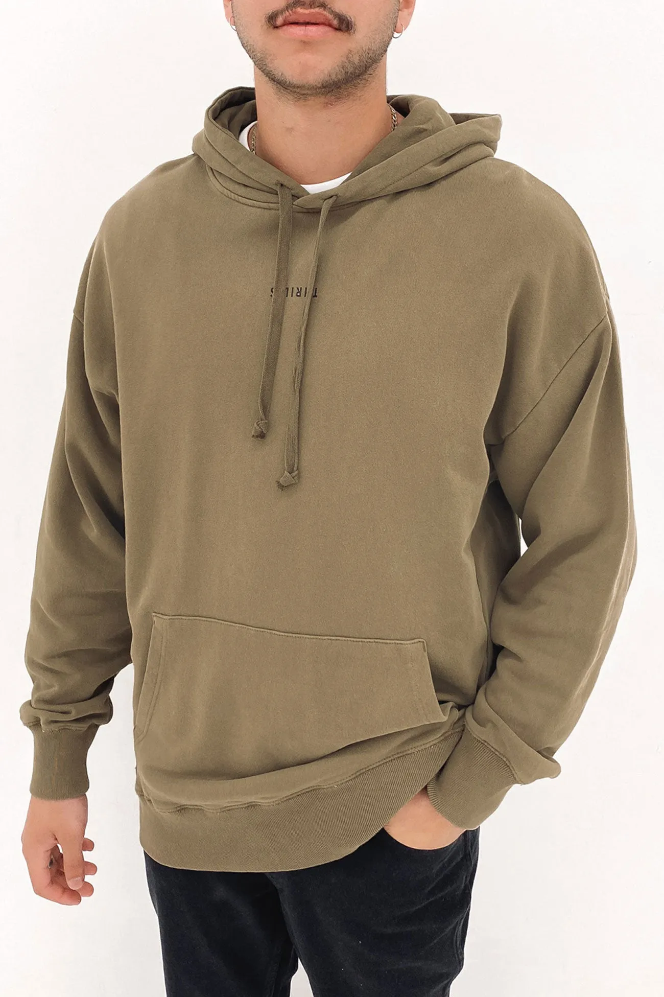 Minimal Thrills Slouch Pull On Hood Dune