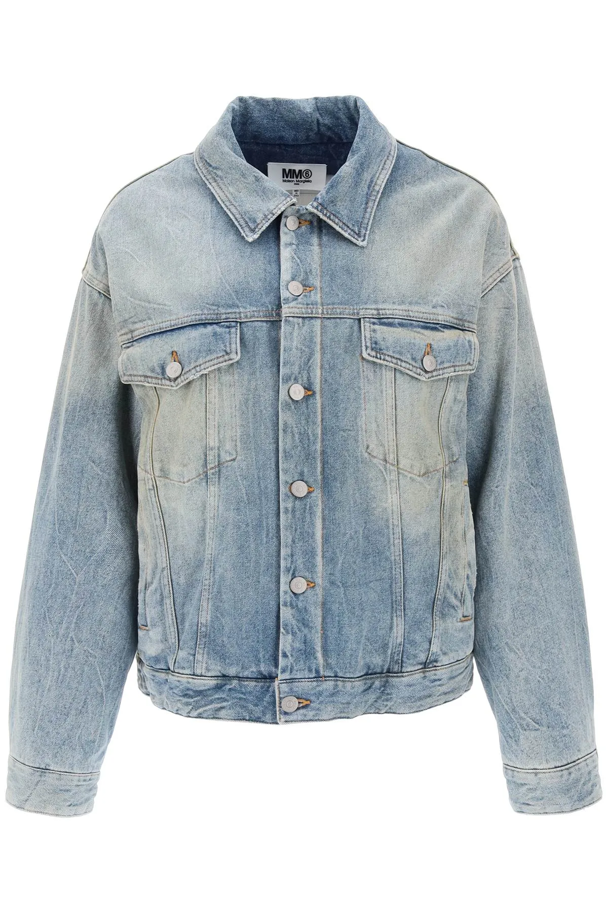 Mm6 maison margiela padded denim jacket S52AM0246 S30828 BLUE SAND