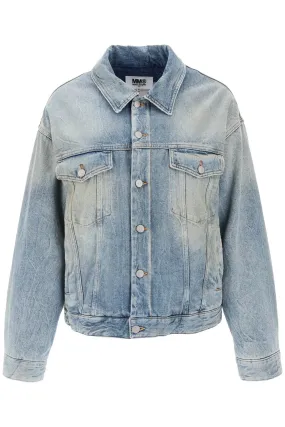 Mm6 maison margiela padded denim jacket S52AM0246 S30828 BLUE SAND