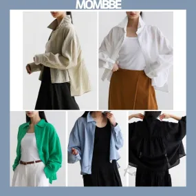 MOMBBE  |Street Style Shirts & Blouses