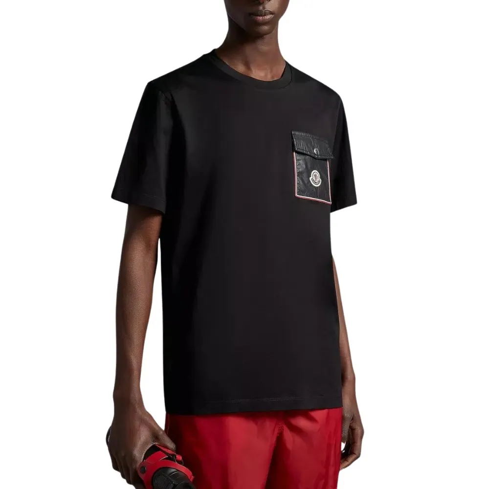 MONCLER  |Plain Short Sleeves Logo T-Shirts