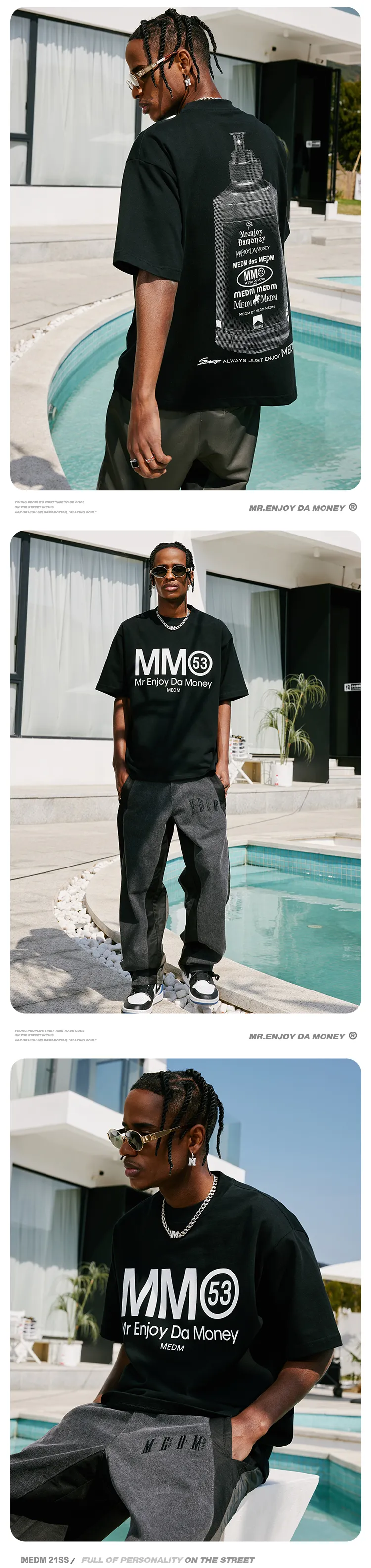 MR. ENJOY DA MONEY  |Unisex Street Style T-Shirts