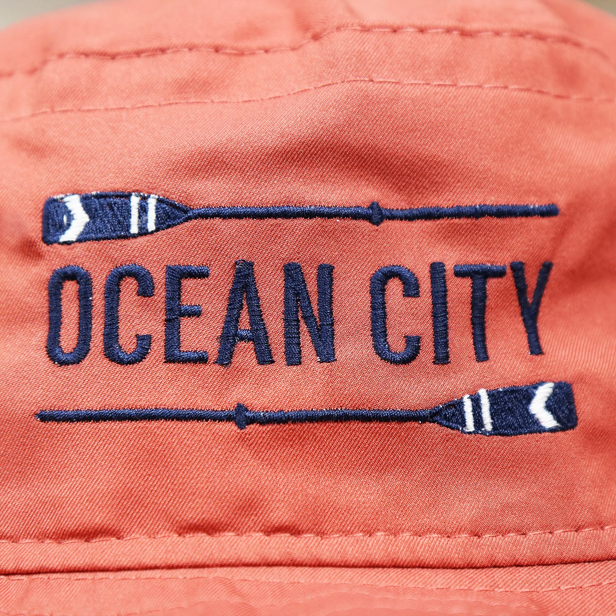 New Jersey Ocean City Parallel Oars Cool Fit Boonie Hat | Nantucket Red Bucket Hat