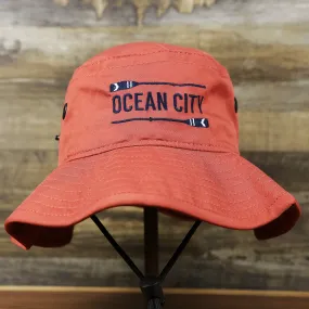 New Jersey Ocean City Parallel Oars Cool Fit Boonie Hat | Nantucket Red Bucket Hat