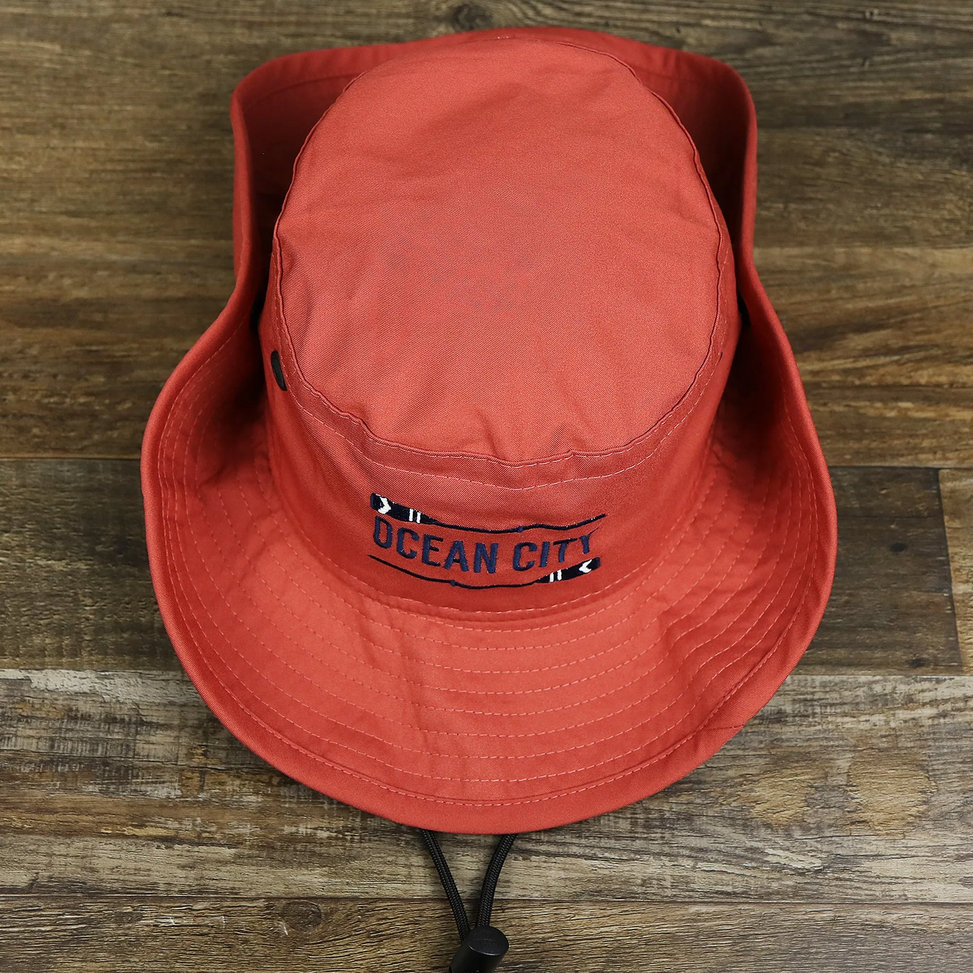 New Jersey Ocean City Parallel Oars Cool Fit Boonie Hat | Nantucket Red Bucket Hat