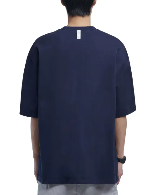 NOMANUAL  |Street Style Plain Cotton Short Sleeves Logo T-Shirts