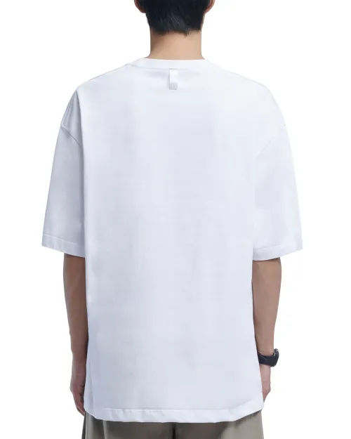 NOMANUAL  |Street Style Plain Cotton Short Sleeves Logo T-Shirts