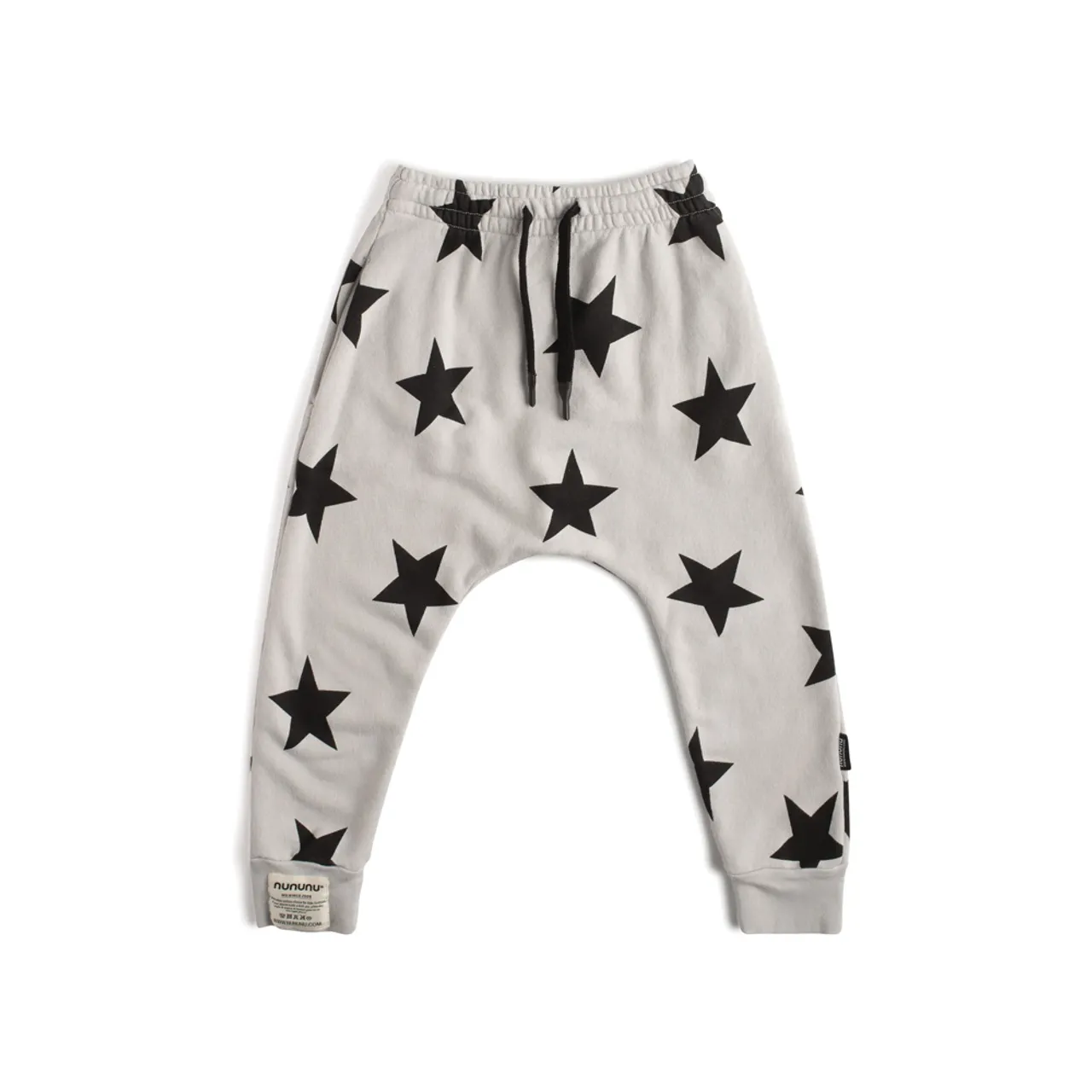 Nununu Star Baggy Pants - Ice Grey