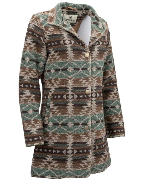 Outback Trading Company Women's Moree Light Brown Aztec Jacket 9663-LBN