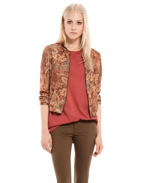 Paisley Jacket for women with Floral Bandana Print