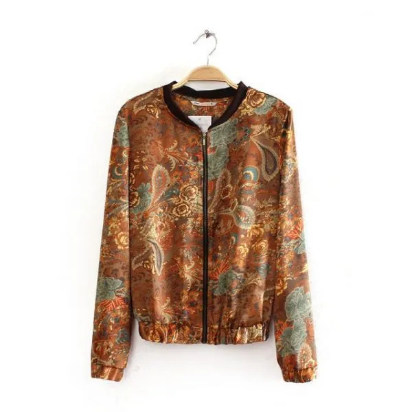 Paisley Jacket for women with Floral Bandana Print