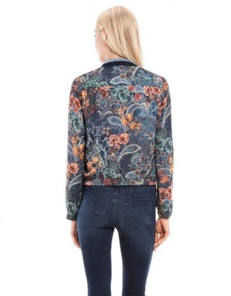 Paisley Jacket for women with Floral Bandana Print