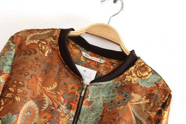 Paisley Jacket for women with Floral Bandana Print