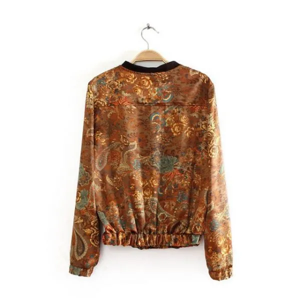 Paisley Jacket for women with Floral Bandana Print