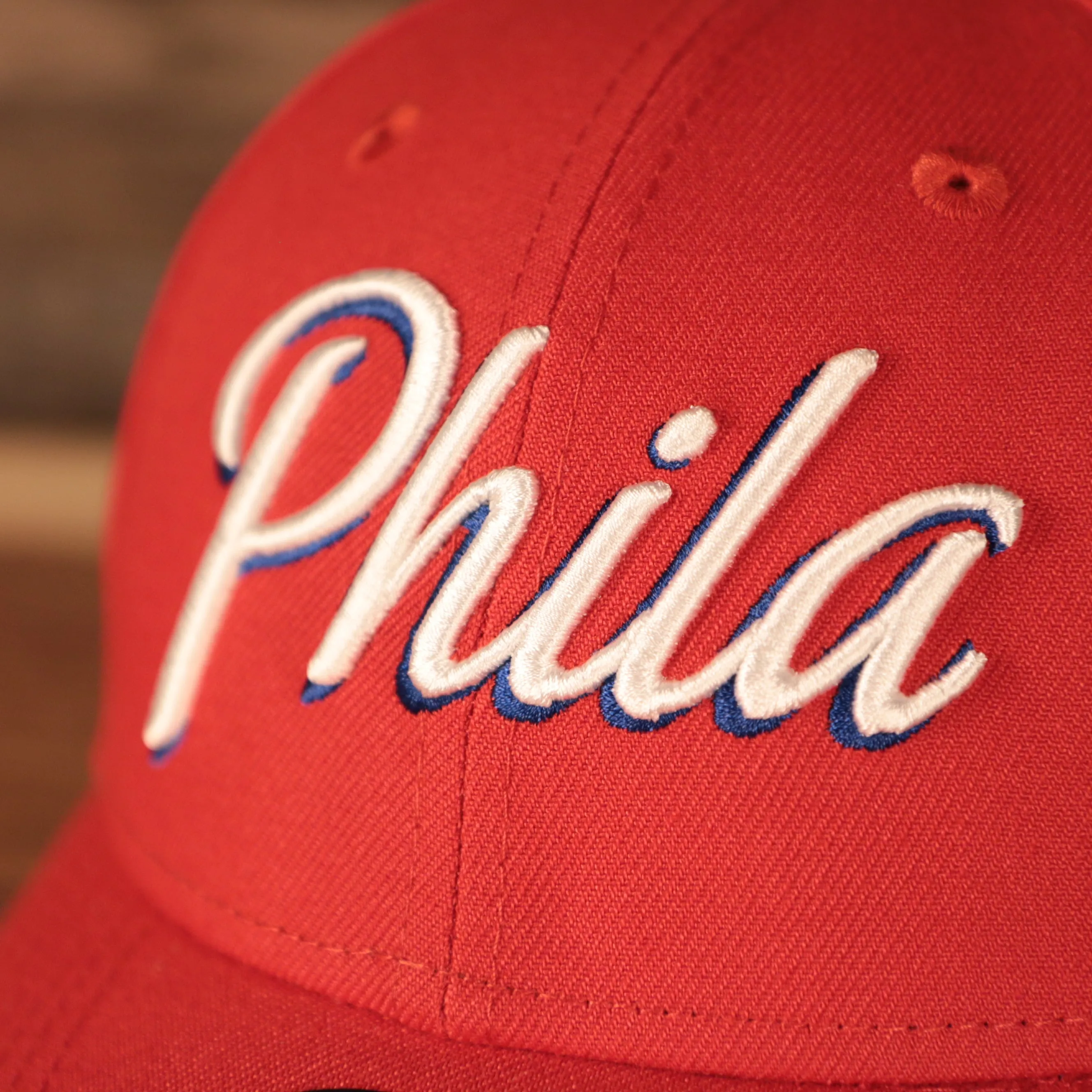 Philadelphia 76ers Phila Script Side Patch 940 9Forty Dad Hat