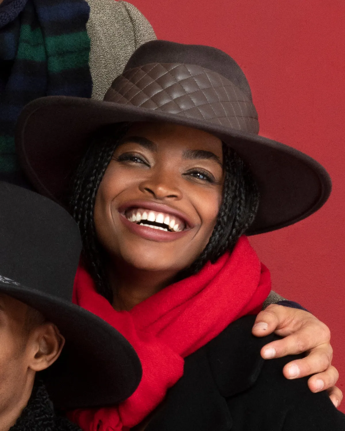 Quilty Fedora Hat Chocolate