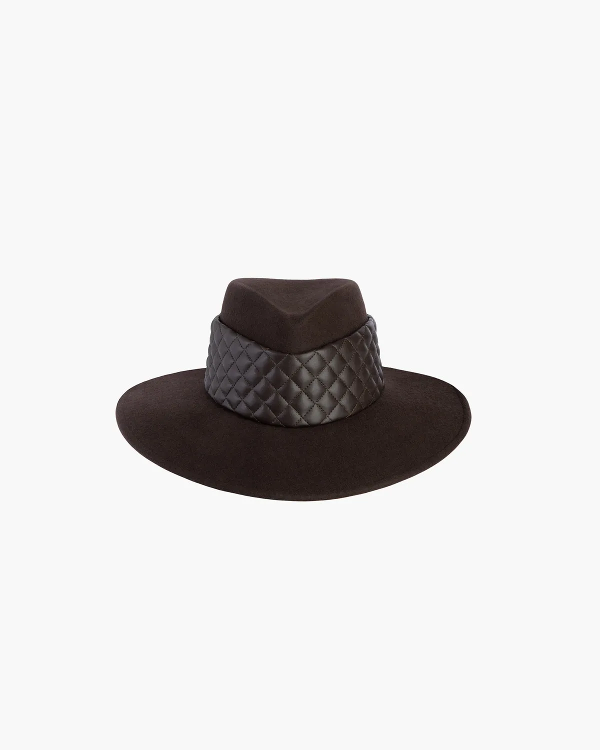 Quilty Fedora Hat Chocolate