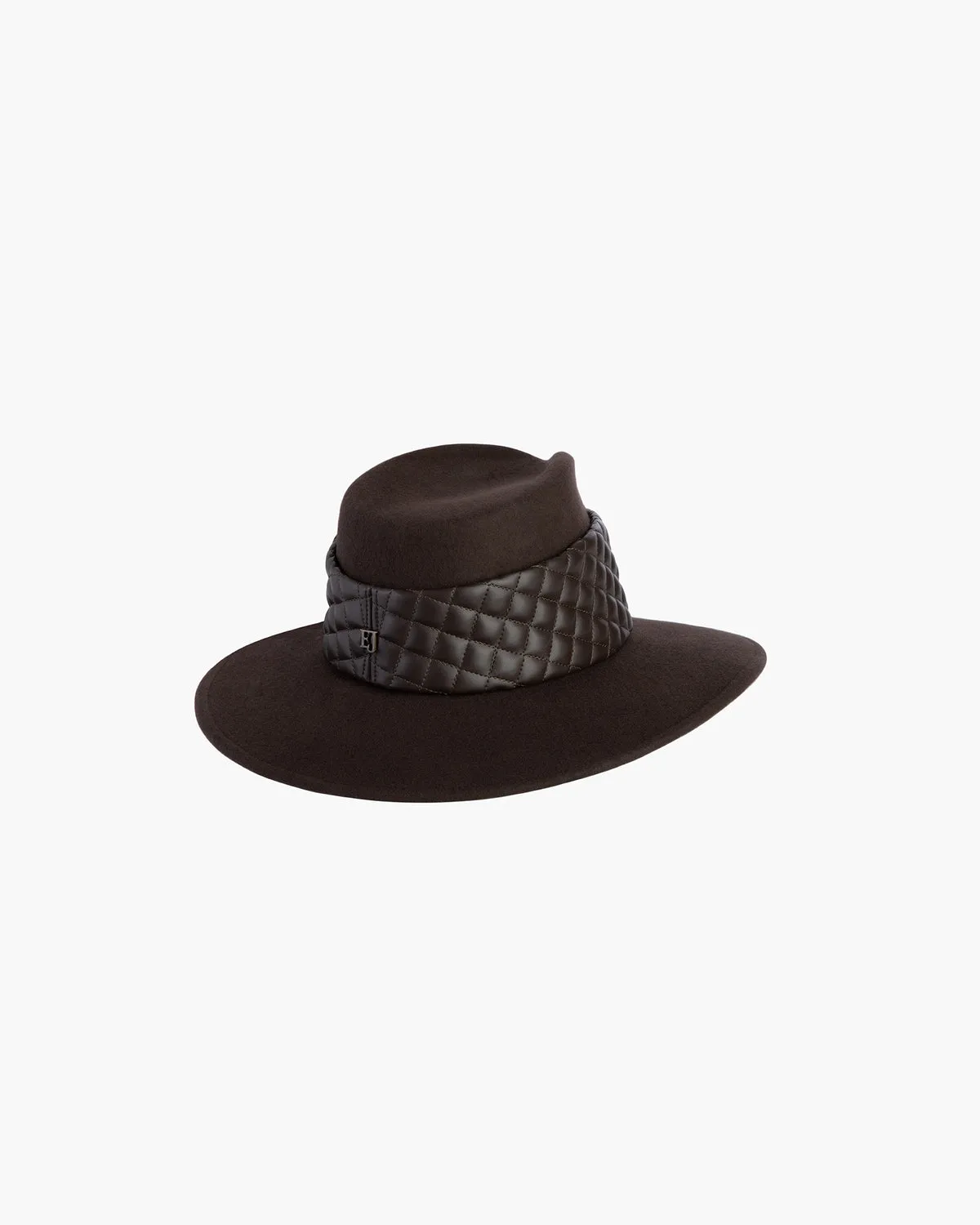 Quilty Fedora Hat Chocolate