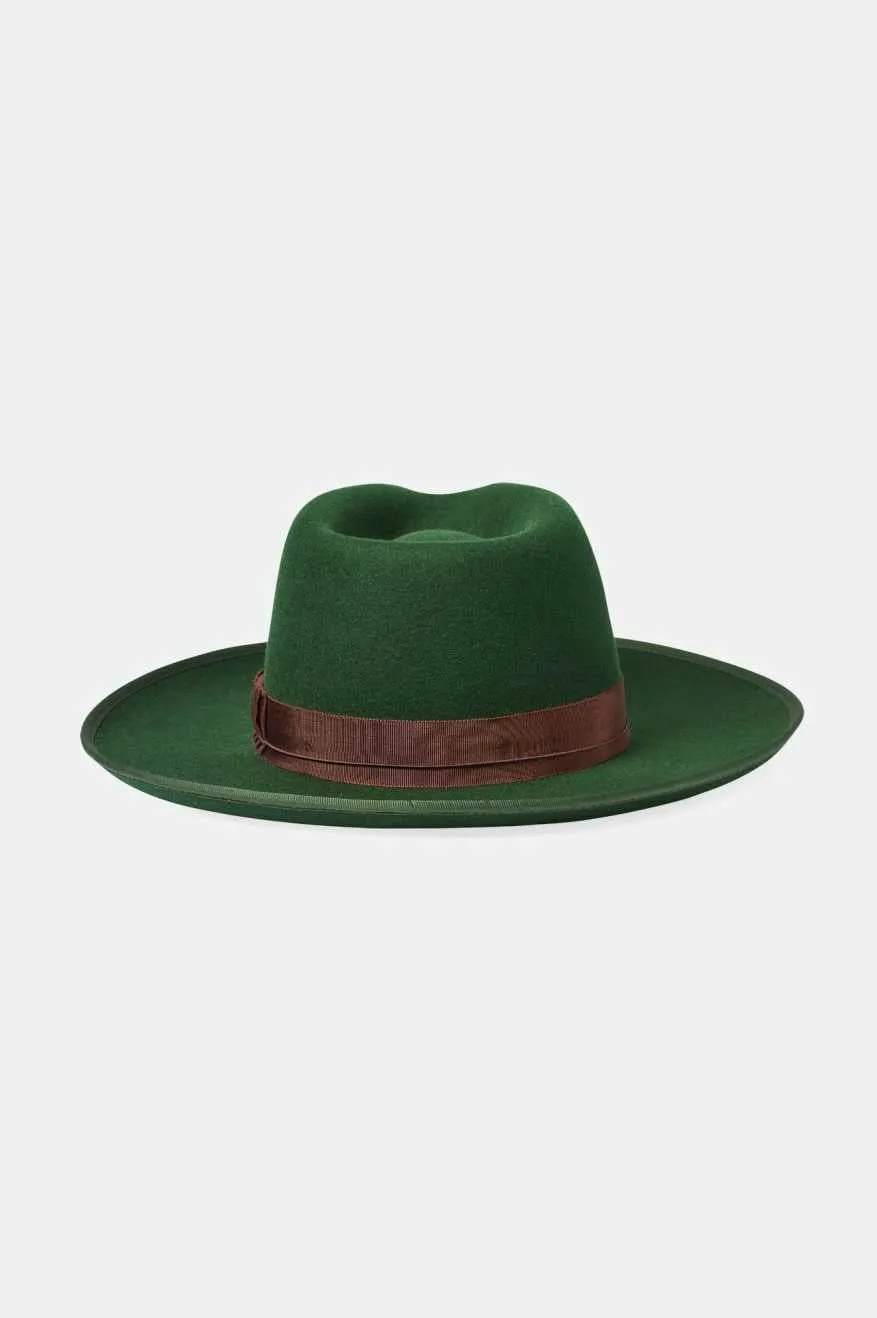 Reno Fedora - Moss/Brown