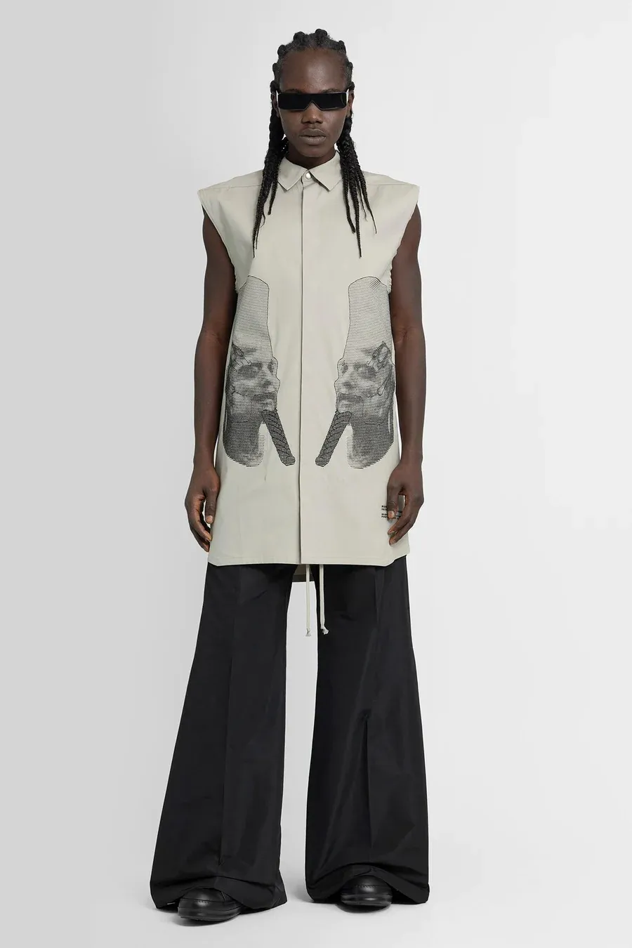 RICK OWENS  |Street Style Cotton Short Sleeves Designers Shirts