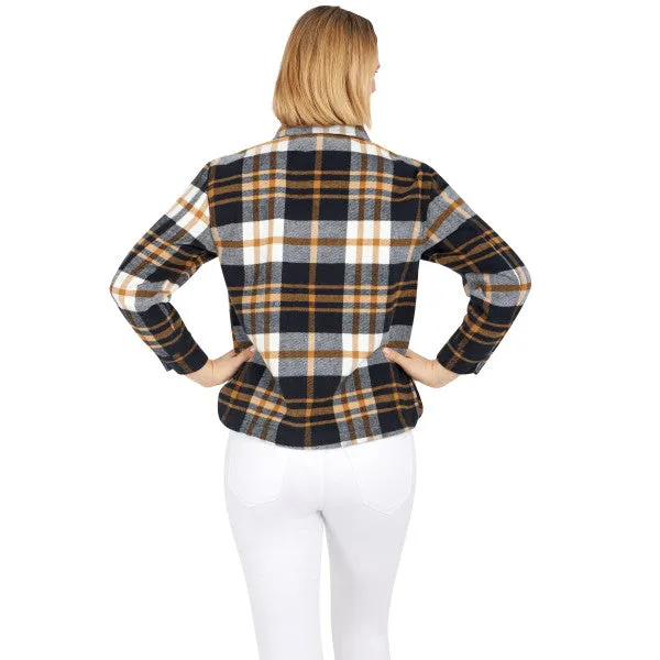 Ruby Rd. Womens Graphic Plaid Jacket