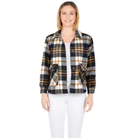 Ruby Rd. Womens Graphic Plaid Jacket