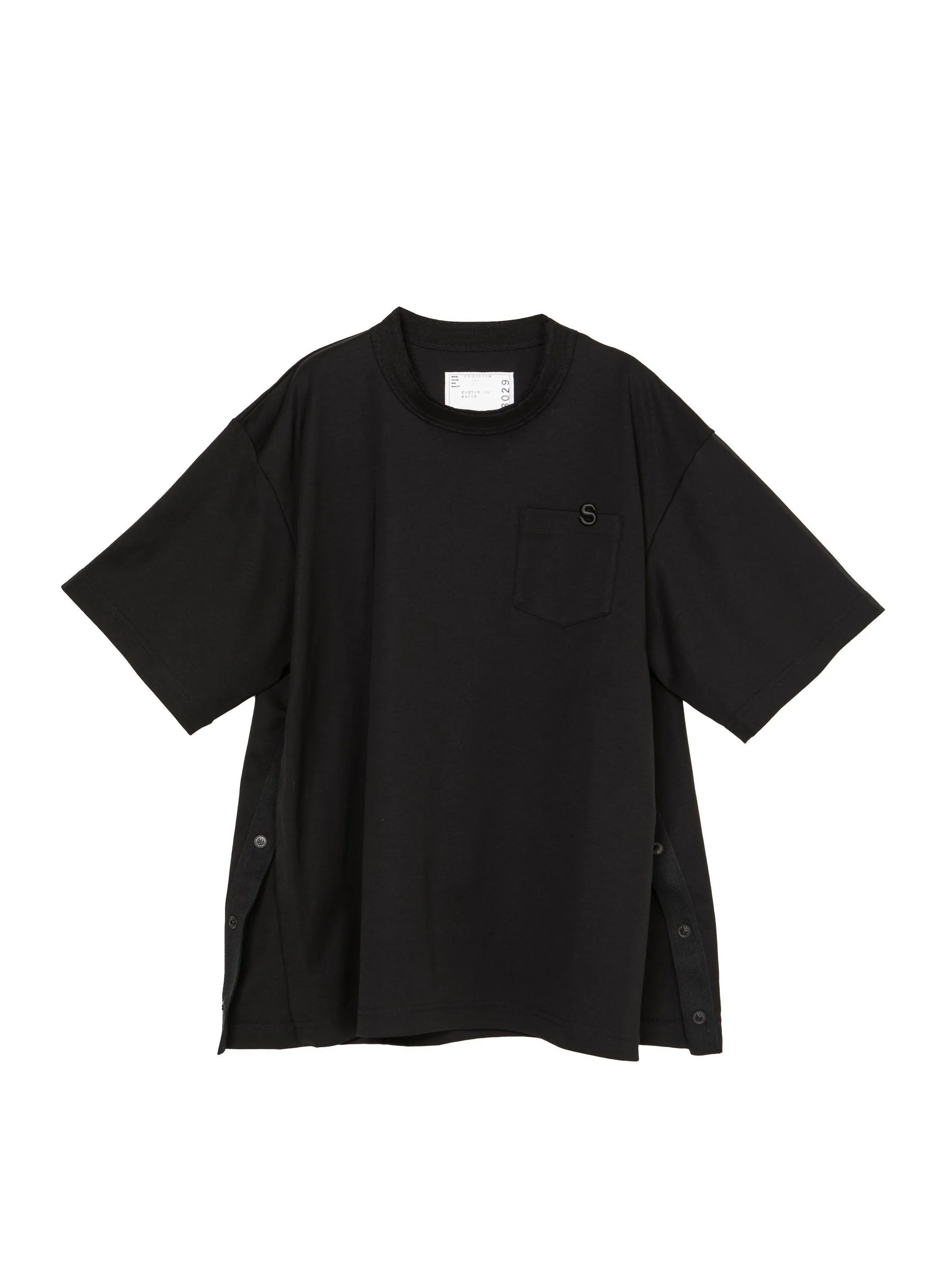 sacai  |Cotton Short Sleeves Logo Designers T-Shirts