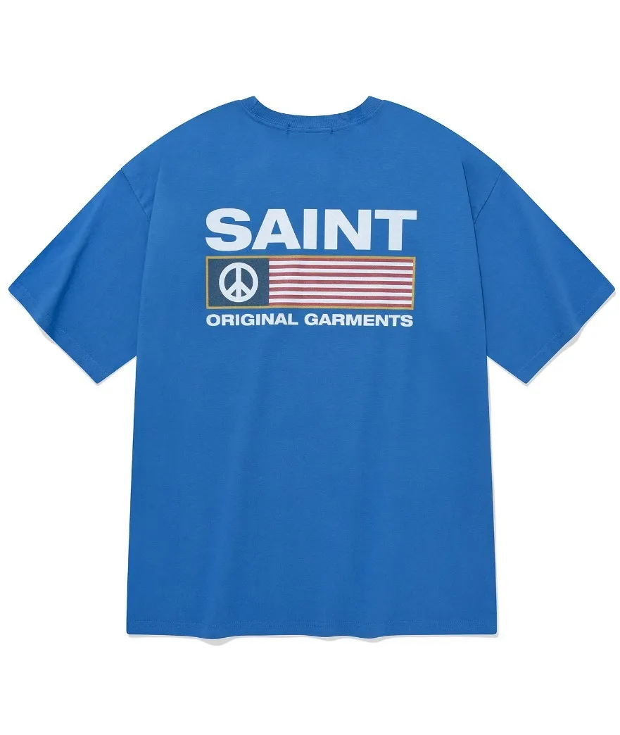 SAINTPAIN  |Unisex Street Style Logo T-Shirts