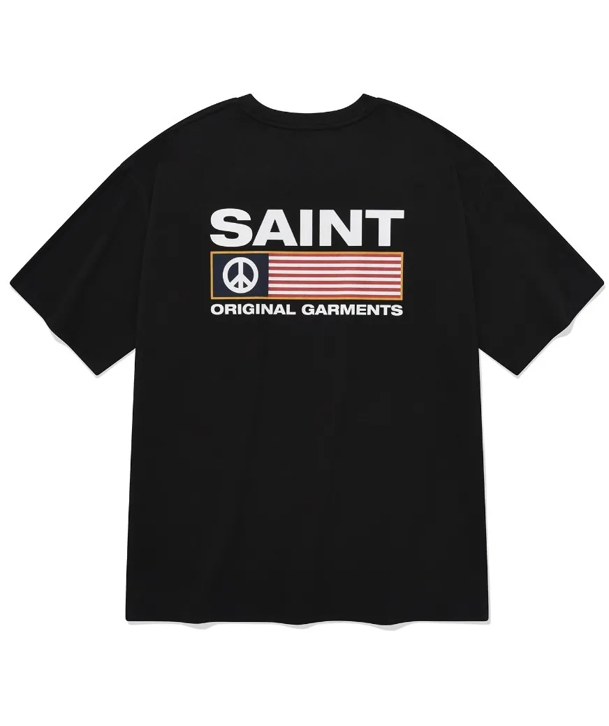 SAINTPAIN  |Unisex Street Style Logo T-Shirts