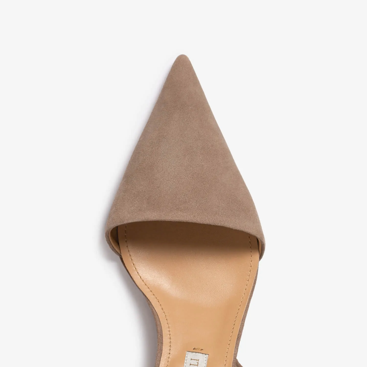 Sand women's suede sling back décolleté