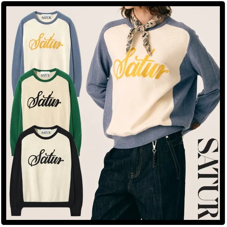 SATUR  |Street Style Logo Sweaters