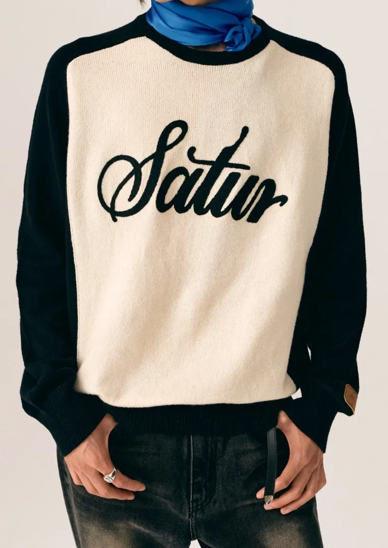 SATUR  |Street Style Logo Sweaters