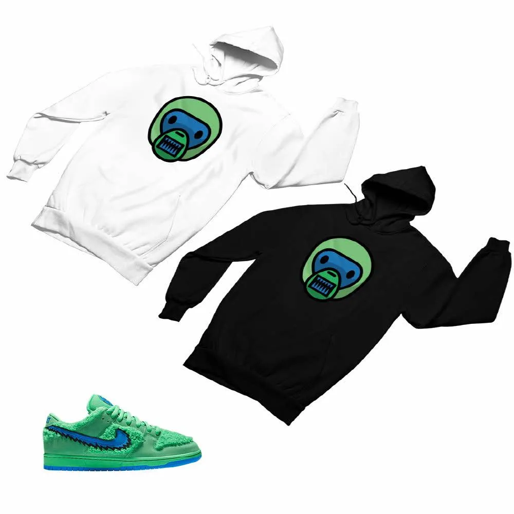 SB Dunk Low Green Bear Matching Custom Designed Hoodies ND 1-6-13