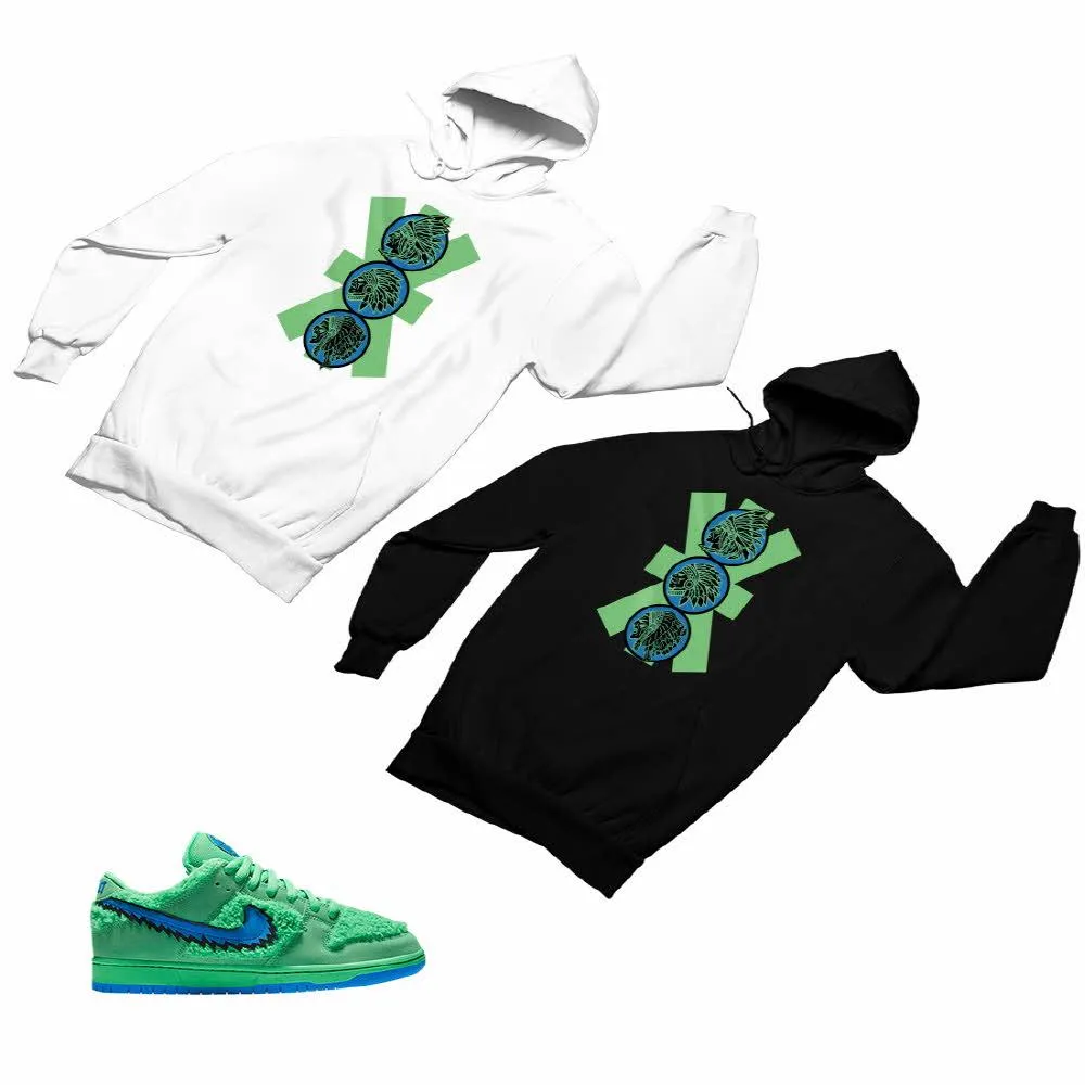 SB Dunk Low Green Bear Matching Custom Designed Hoodies ND 1-6-17