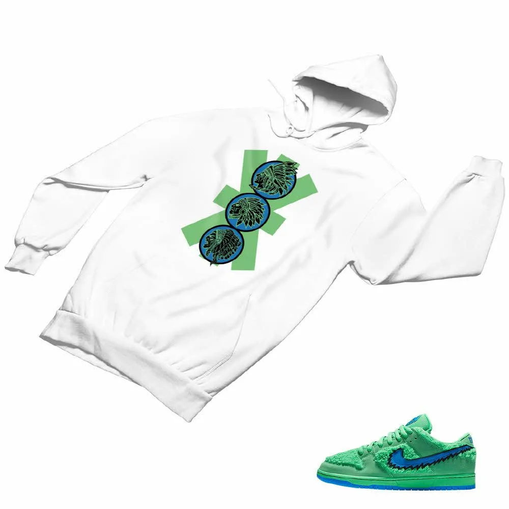 SB Dunk Low Green Bear Matching Custom Designed Hoodies ND 1-6-17