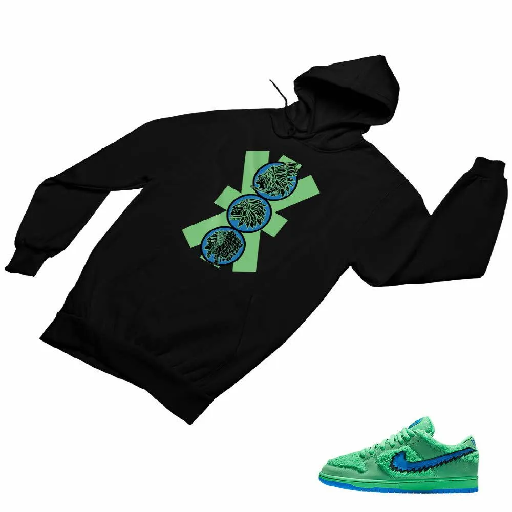 SB Dunk Low Green Bear Matching Custom Designed Hoodies ND 1-6-17