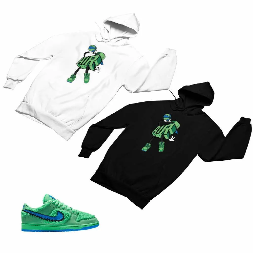 SB Dunk Low Green Bear Matching Custom Designed Hoodies ND 1-6-3