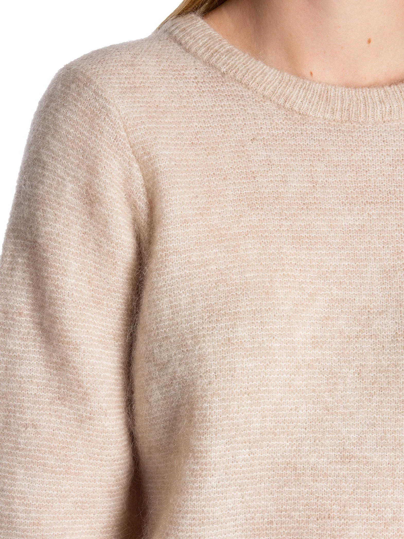 SELECTED FEMME SWEATER LIVE LS KNIT O-NECK BIRCH