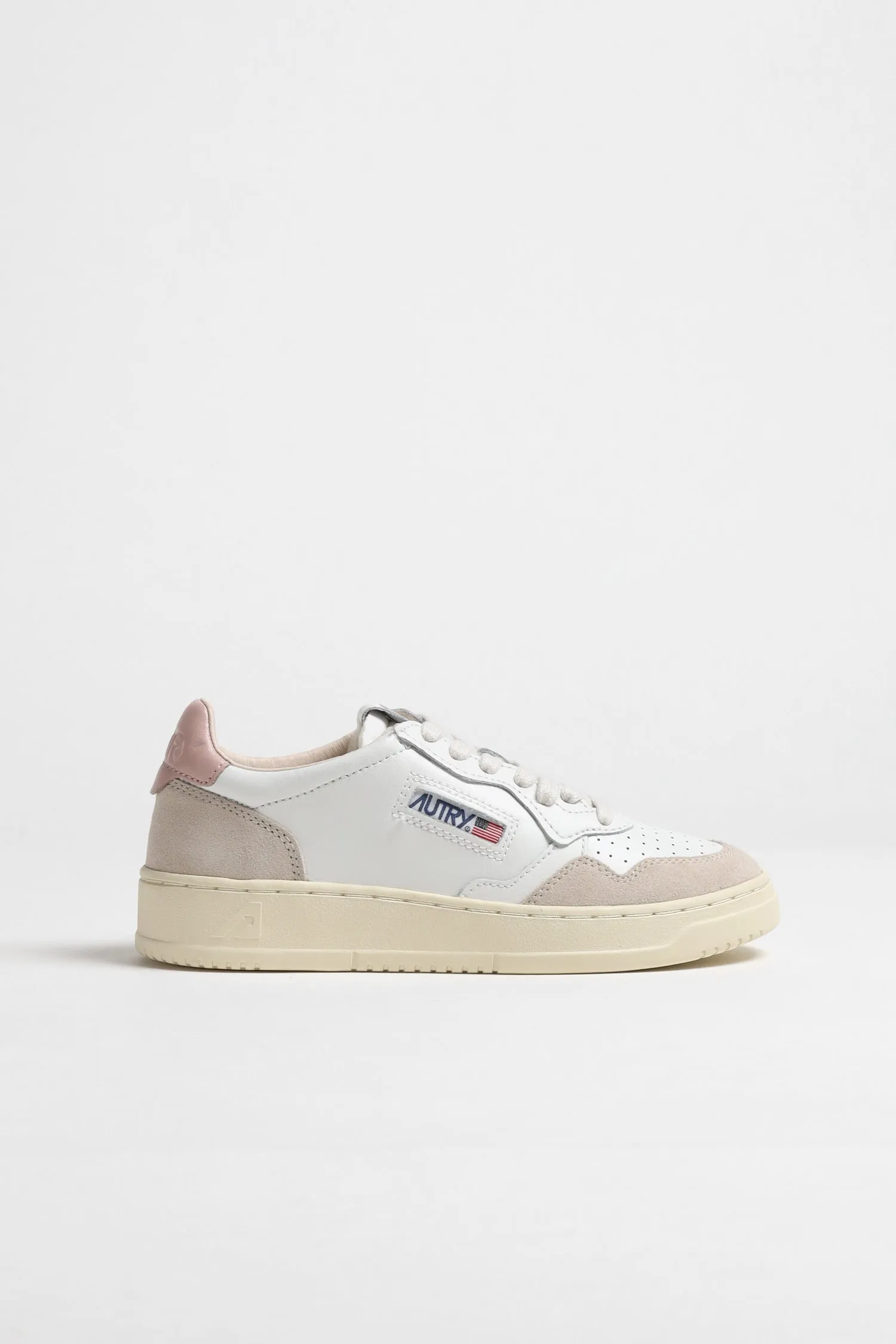 Sneaker Medalist Suede in Weiß/Powder