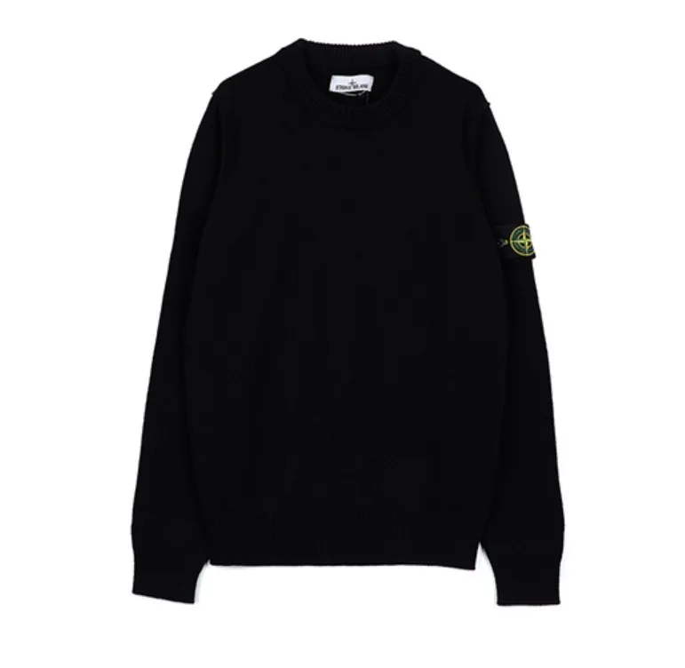 STONE ISLAND  |Unisex Street Style Logo Sweaters