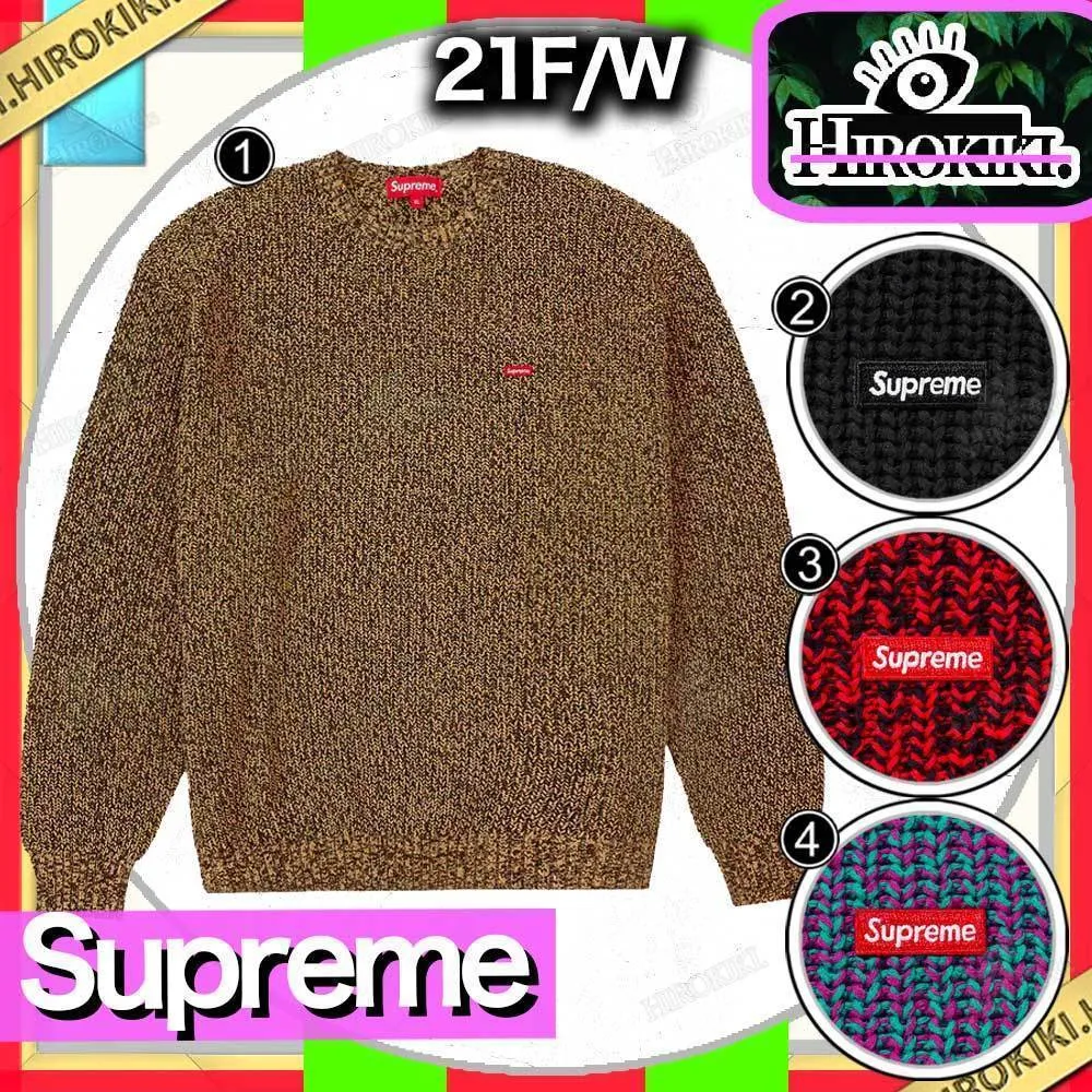 Supreme  |Unisex Street Style Collaboration Logo Sweaters